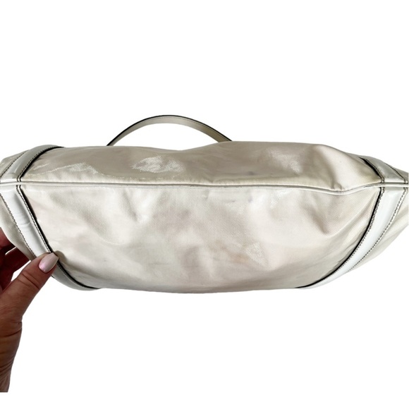 Vintage Gucci Britt Off White Hobo Shoulder Handbag Oversized GG 162740 - Picture 5 of 11
